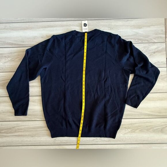 Duluth Men's Lambswool Crew Sweater Navy Large Tall NWT - Picture 4 of 7